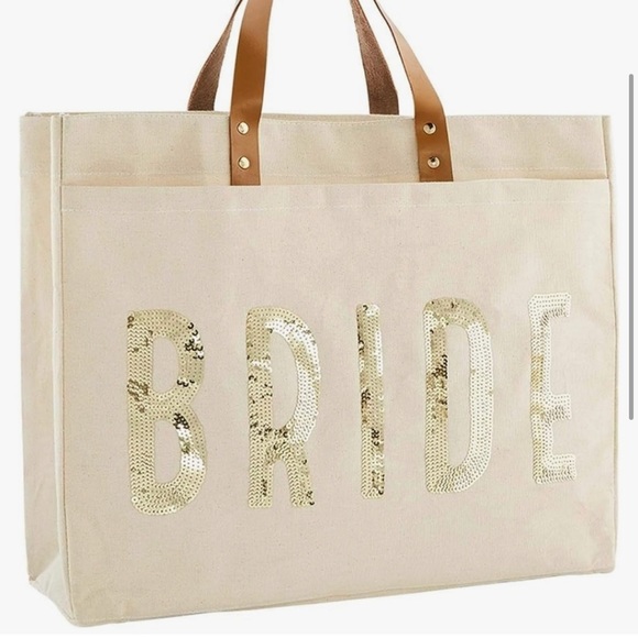 Mud pie Bride bag with sequins - Picture 2 of 5